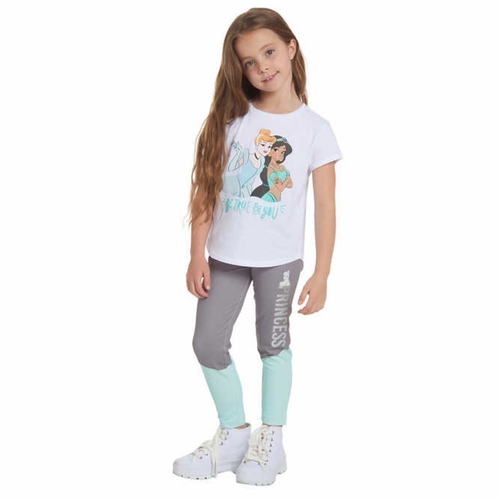 NWT Disney Princess Kids’ 3pc Fleece Set Jacket Leggings Shirt - Size 3T - Picture 2 of 9